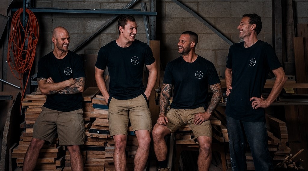 NZ Builders team in workshop